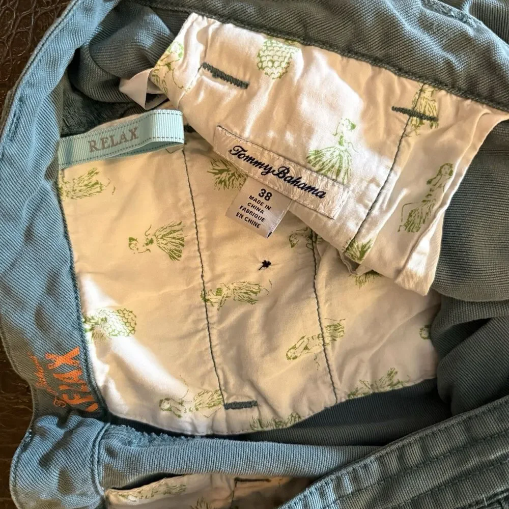Tommy Bahama Cargo Shorts Men's Size 38 Army Khaki Green Outdoor Hiking